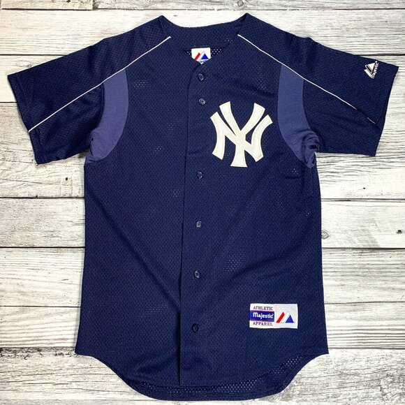 Vintage Majestic New York Yankees Derek Jeter #2 Mesh Jersey - Picture 1 of 8